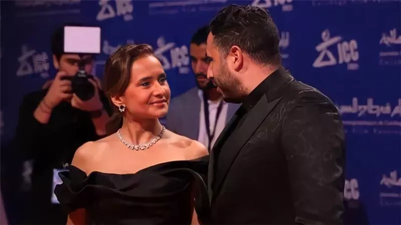نيللى كريم عن ظهور زوجها برفقتها فى مهرجان قرطاج: 