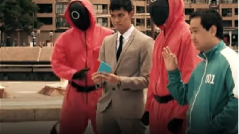 شاهد.. أقنعة وملابس مسلسل Squid Game رمز 
