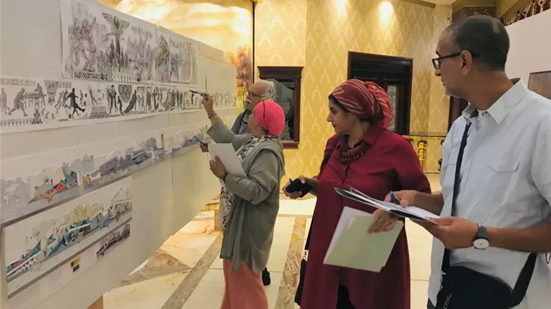 الهيئة الهندسية للقوات المسلحة تعلن أسماء الفائزين فى مسابقة إختيار جدارية مدينة مصر للألعاب الأوليميبية