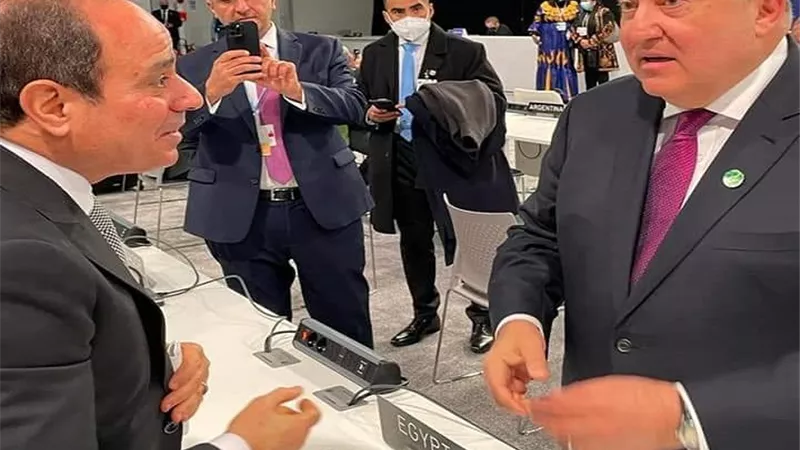 الرئيس السيسي يلتقي نظيره الارميني في جلاسجو