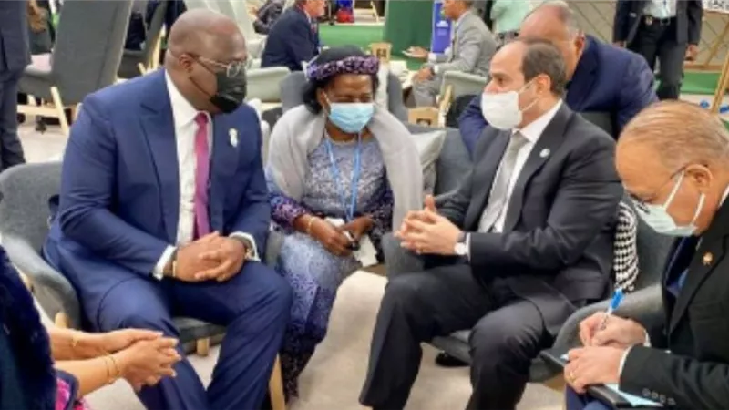الرئيس السيسي يلتقي رئيس الكونغو الديمقراطية على هامش قمة المناخ