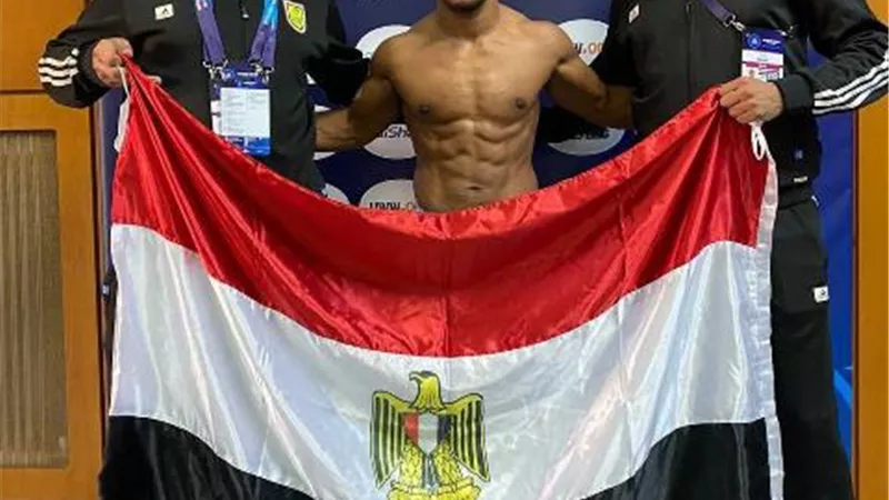 نمر أسيوط يحصد ٢ ميدالية ذهبية والمركز الاول على العالم في بطولة المصارعة