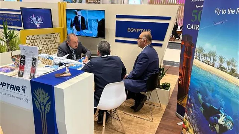 مصرللطيران تواصل اجتماعاتها مع وكلاء السفر لمعرض WTM لجذب السياحية