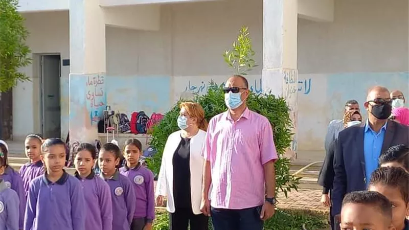 الفولي يشارك مدرسة الدكتور أحمد زكي احتفالهم بتنصيب الاتحادات الطلابية