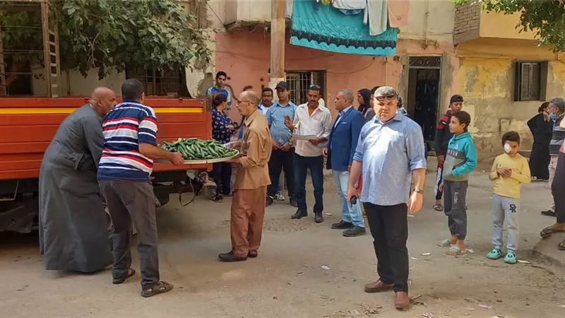 رفع ٢٥٧ اشغال مخالف وغلق ٦ محلات ببنى سويف