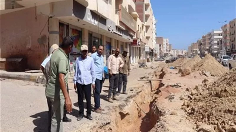 5مليون جنيه لإحلال وتجديد خط مياه الشرب الرئيسي بالسلام بالغردقه