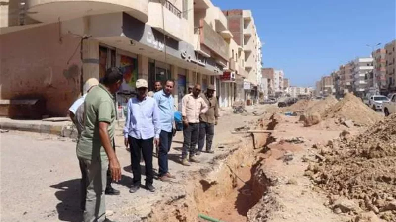 5 مليون جنيه لإحلال وتجديد خط مياه الشرب الرئيسي لمنطقة السلام بالغردقه
