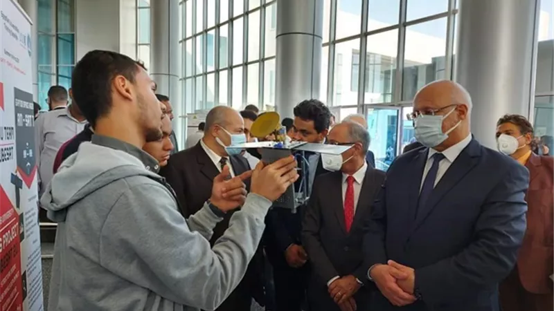 إفتتاح معرض علوم الفضاء بجامعة بنها فى مدينة العبور