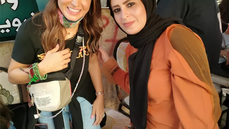 روجينا برفقة زوجها اشرف زكى فى انتخابات التجديد النصفي لنقابة الممثلين.. صور
