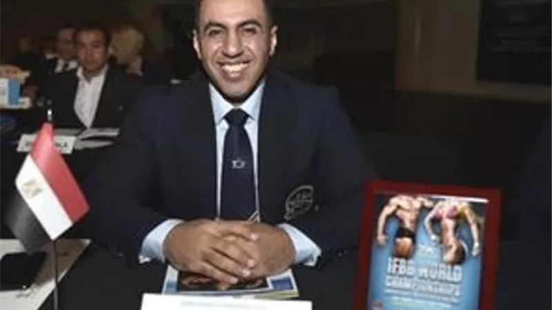 محمد محسن يمثل مصر في كونجرس الاتحاد الدولي لكمال الاجسام باسبانيا