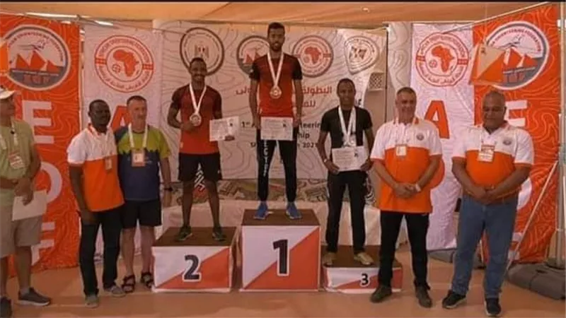 عبدالهادي جلال ابن الإسماعيلية ثانى أفريقيا في الملاحة الرياضية