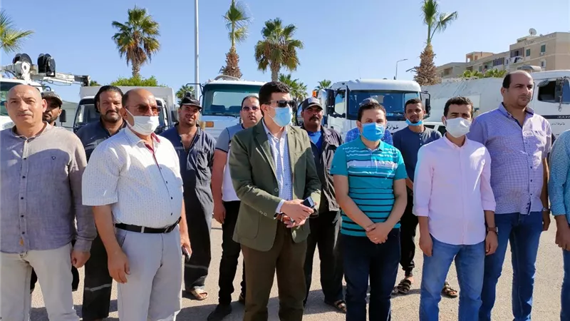 رئيس جهاز مدينة برج العرب يتفقد استعدادات مواجهة الأمطار خلال موسم الشتاء