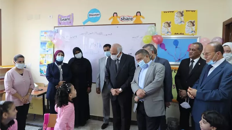 محافظ الجيزة يفتتح مدرسة مبروك غطاطي الرسمية للغات بحي الهرم
