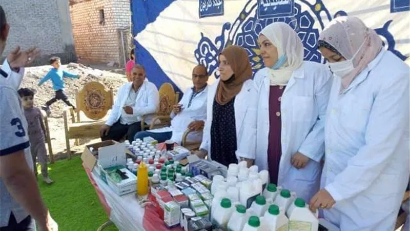 قافلة بيطرية بقرية بالشرقية تعالج 2367 حيوان وطائر
