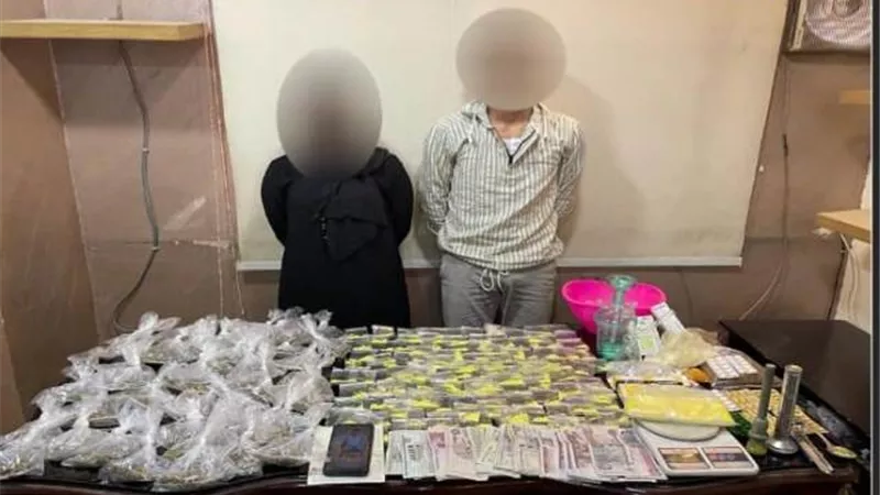 العاطل وزوجته سقطا بالسموم البيضاء .. فى القليوبية