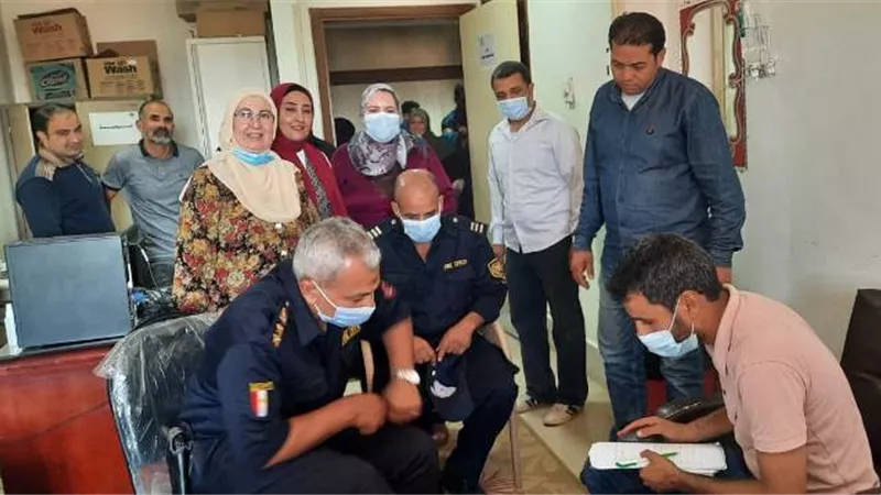 قياس كثافه العظام وخطة الطوارئ و مكافحة الحريق بمعهد الكبد القومي بجامعة المنوفية