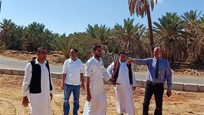 رئيس مدينة سيوة تفقد المشروعات التنموية بالواحة