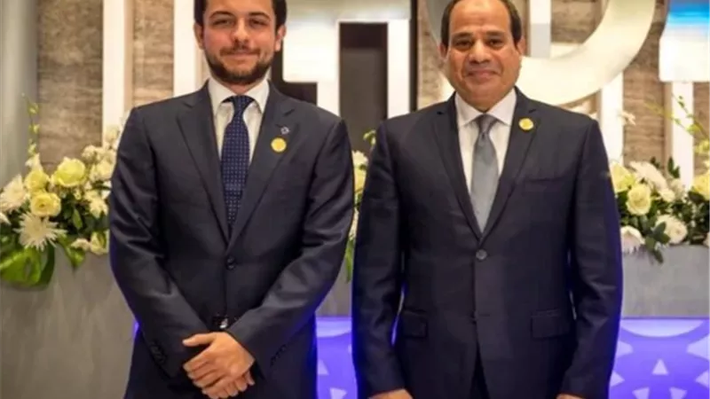 الرئيس السيسي يستقبل ولي عهد المملكة الأردنية الهاشمية