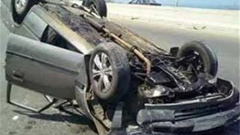 مصرع وإصابة ٨ أشخاص فى انقلاب سيارة ملاكي بطريق الغردقة رأس غارب