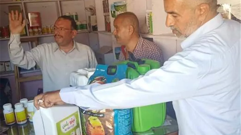 حمله لضبط السوق المحلى للمبيدات والاسمدة ببني سويف