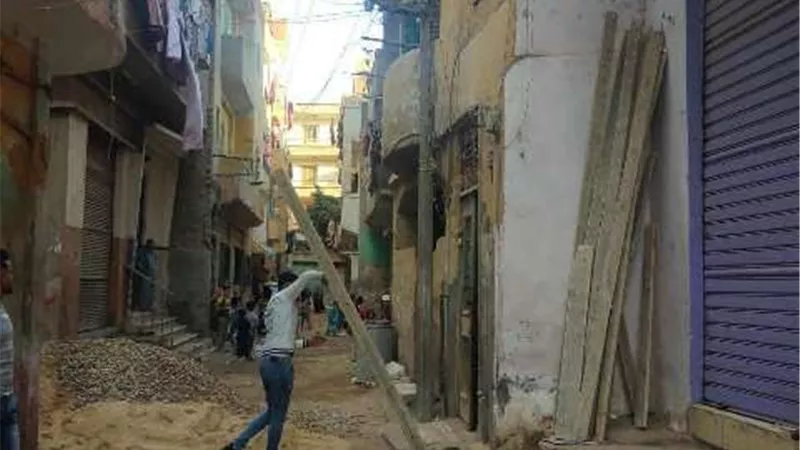 ايقاف مبانى بدون ترخيص بمركز بلبيس بالشرقية