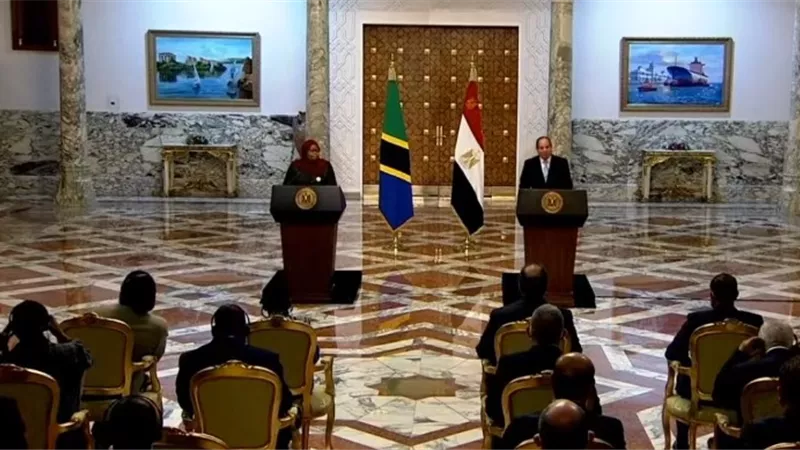 الرئيس السيسي: أجريت مباحثات مثمرة مع رئيسة تنزانيا حول الموضوعات ذات الاهتمام المشترك