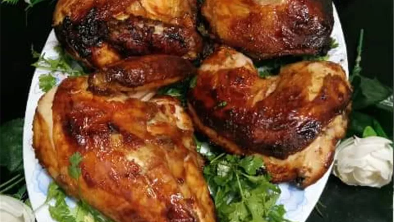 فراخ مشويه بدبس الرمان احلى من المطاعم