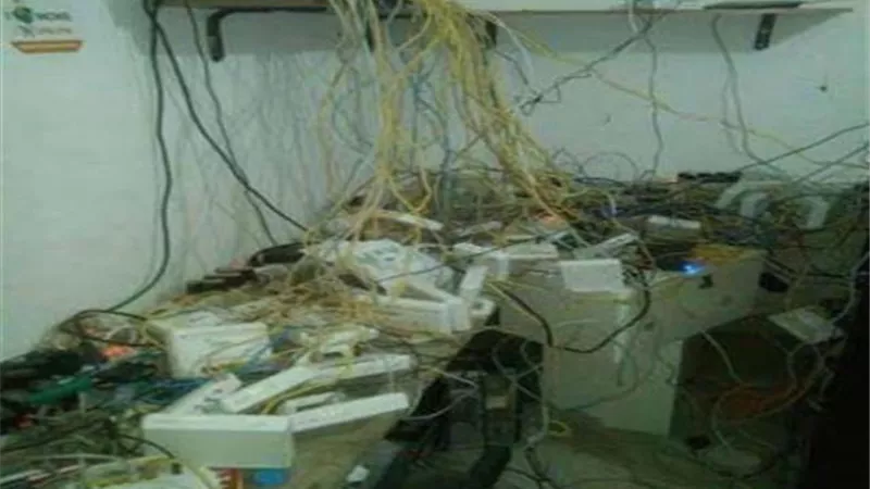 ضبط شبكة لبث وتوزيع الأنترنت بدون ترخيص .. بكفر الشيخ