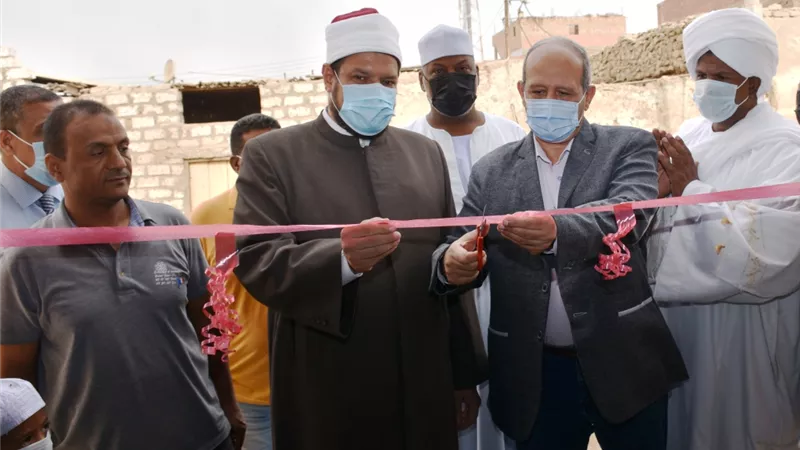 سكرتير محافظة أسوان يفتتح مسجد الفلاليح بالجعافرة..صور