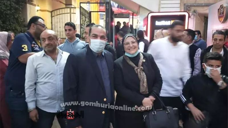 هناء سرور تدلى بصوتها في انتخابات مجلس إدارة نادى جمهورية شبين بالمنوفية
