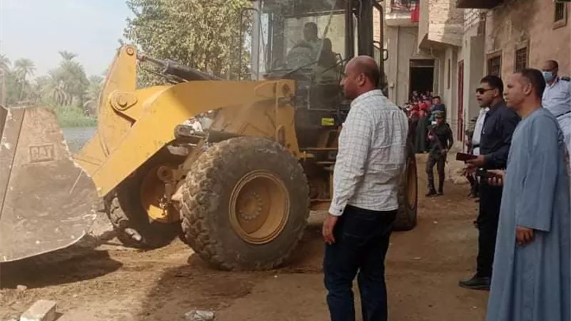 محافظ المنيا : ازالة 59 حالة تعدى على املاك الدولة فى القرى