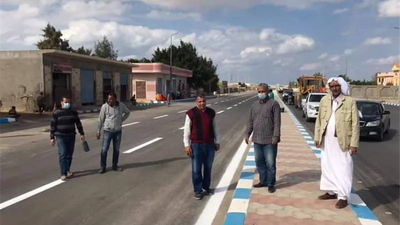 رئيس مركز ومدينة الضبعة يتفقد محطة المعالجة وشارع المدخل الغربي بالمدينة