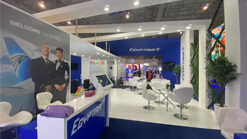 شاهد جناح مصرللطيران بمعرض Dubai Airshow 2021 قبل انطلاق الفاعليات