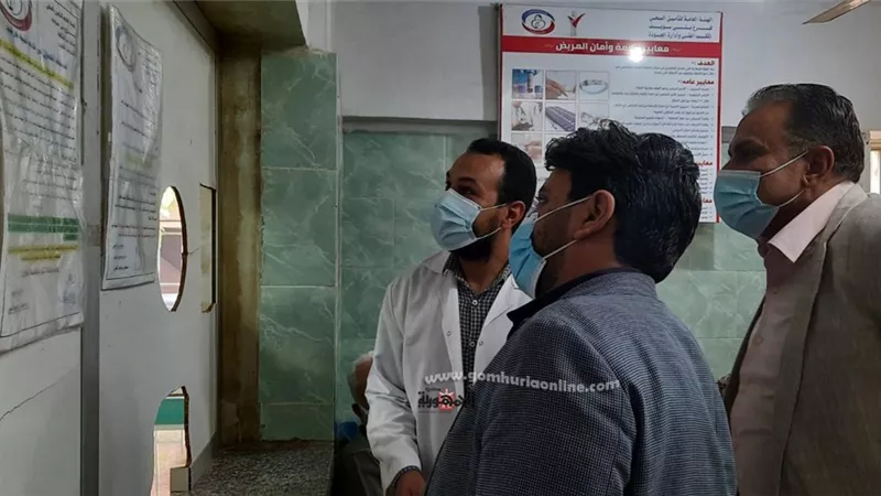 جولة مفاجئة لرئيس فرع التأمين الصحى على عيادة ببا