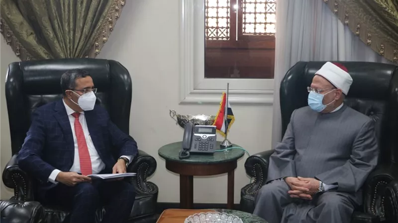 مفتي الجمهورية يستقبل سفير الهند بالقاهرة.. وجوبتيه: «مصر جزيرة الاستقرار في المنطقة التي أنهكتها الحروب والإرهاب»