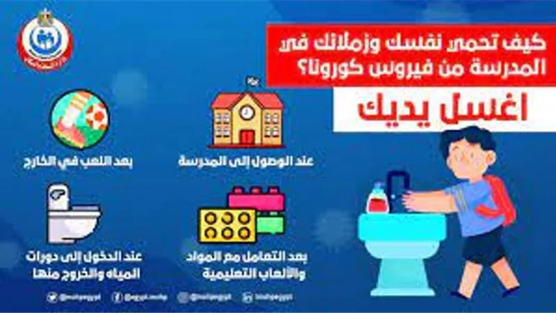 كيف تحمى نفسك وزملاءك فى المدرسة من فيروس كورونا