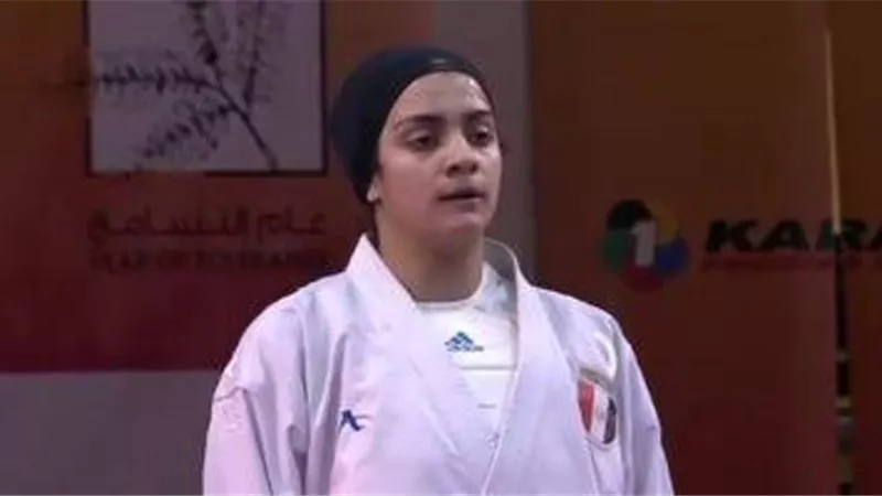 منة شعبان تفوز على روسيا وسوفاكيا والبرازيل والتشيك وتتصدر بطول العالم للكاراتيه