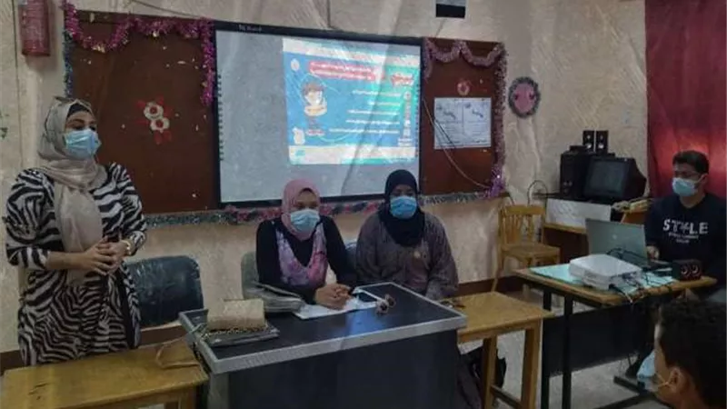 تنظيم ندوة تثقيفية صحية للطلاب بمدرسة بدر الابتدائية بطور سيناء