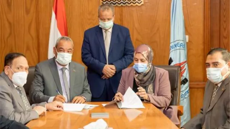 بروتوكول تعاون بين جامعة السويس والنصر للبترول في البحث والتدريب