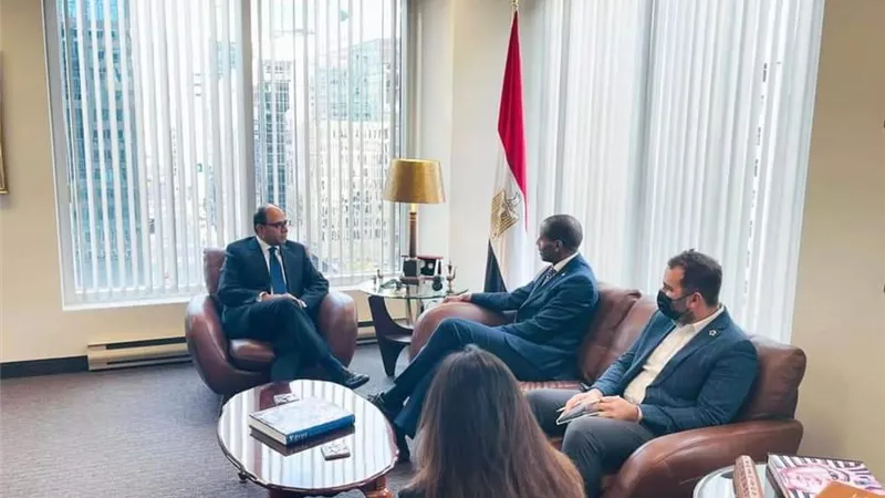 سفير مصر في كندا يستقبل عضو مجلس العموم جريج فيرجوس