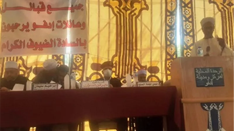 إتمام مراسم الصلح بين عائلتى آل العونى وآل الرشايدة والعوازم