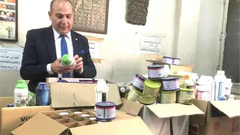 ضبط ١٩٧ عبوة دوائية بيطرية منتهية الصلاحية ومحظور استخدامها بالشرقية
