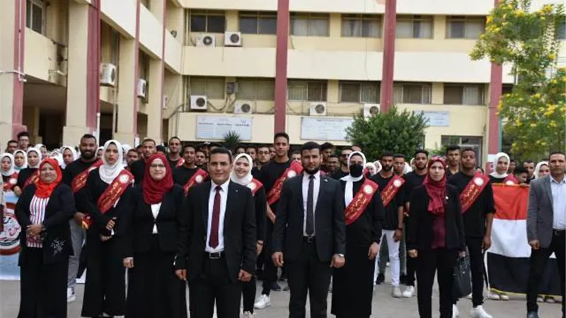 طلاب من أجل مصر بجامعة السادات يفتتحون ماراثون إنتخابات الاتحادات الطلابية