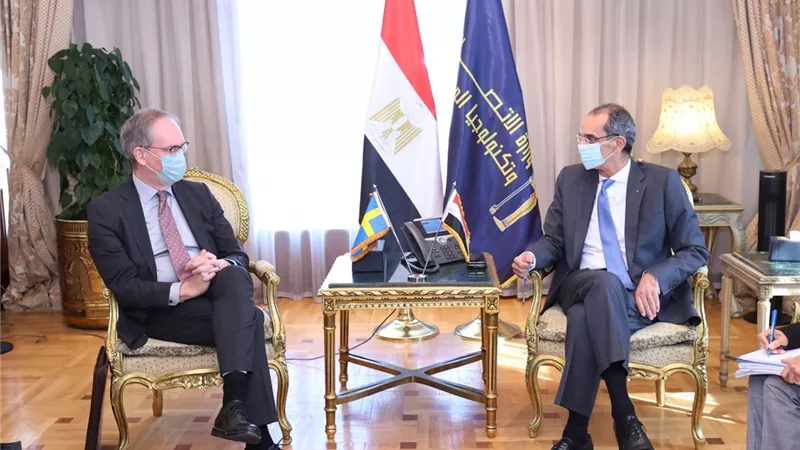 وزير الاتصالات يبحث مع سفير السويد التعاون فى الذكاء الاصطناعى والابتكار