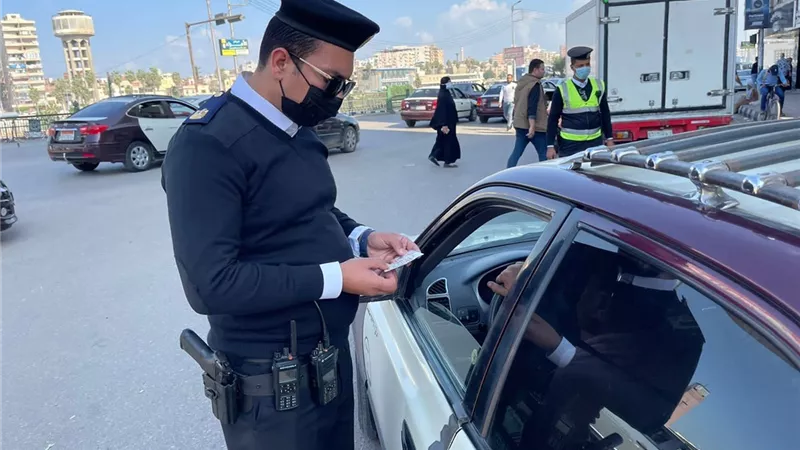 حملة لاعادة الانضباط المروري بالمنصورة