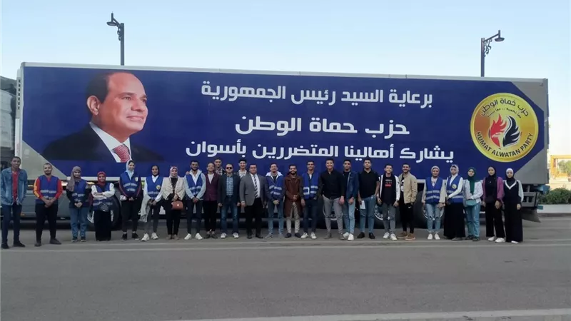 حماة وطن اسيوط يزور محافظة اسوان للمشاركة في اعادة اعمار المنازل المتضررة من موجة الطقس السئ