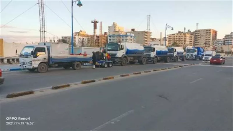 اعلان حالة الطوارئ بشركة مياة مطروح مع بدء النوة شديدة المطر