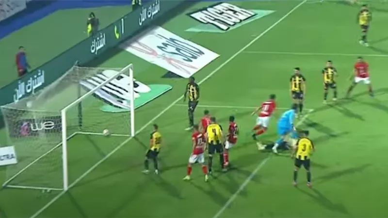 شاهد.. هدف الأهلى الوحيد فى شباك المقاولون العرب