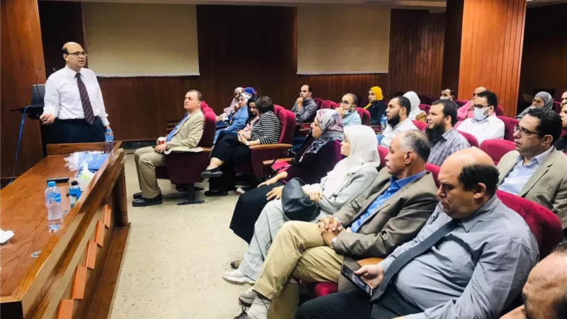 ورشة عمل لقسم التخدير وعلاج الألم بطب المنيا بمستشفى الكبد الجامعي