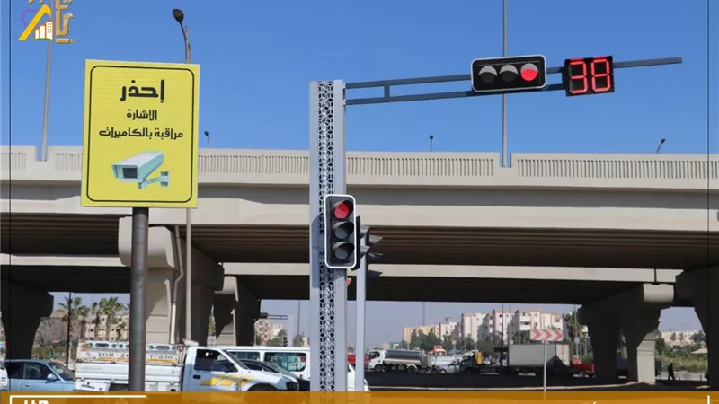 رئيس الجهاز: تركيب إشارات مرور مزودة بكاميرات إلكترونية بمدينة 6 أكتوبر